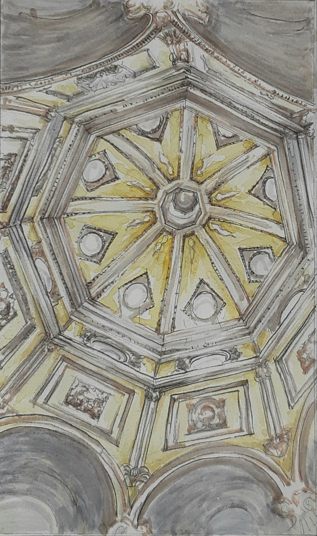 Baptistery dome, Saint Sauveur Cathedral,&nbsp;Aix-en-Provence