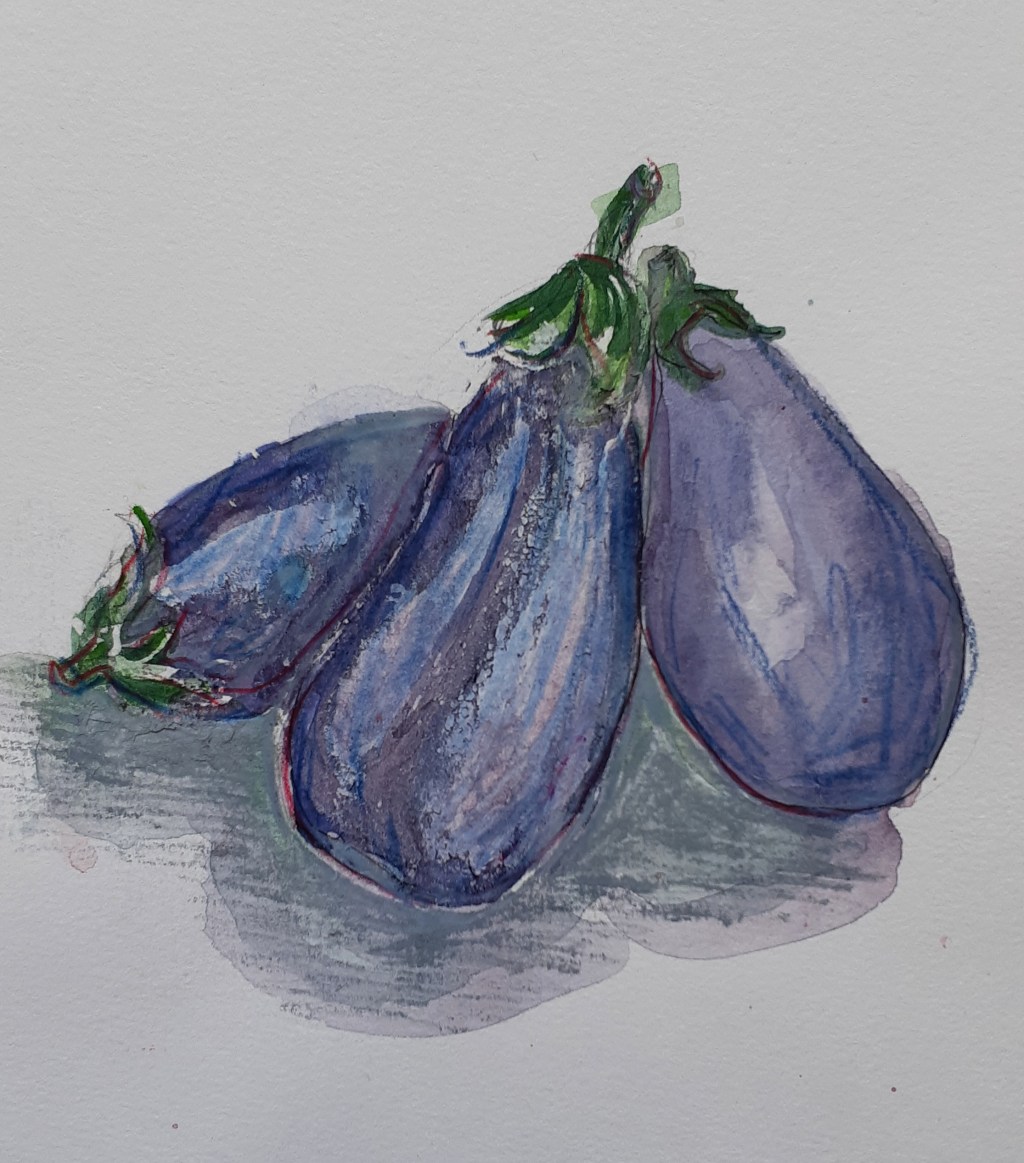 Aubergine detail study