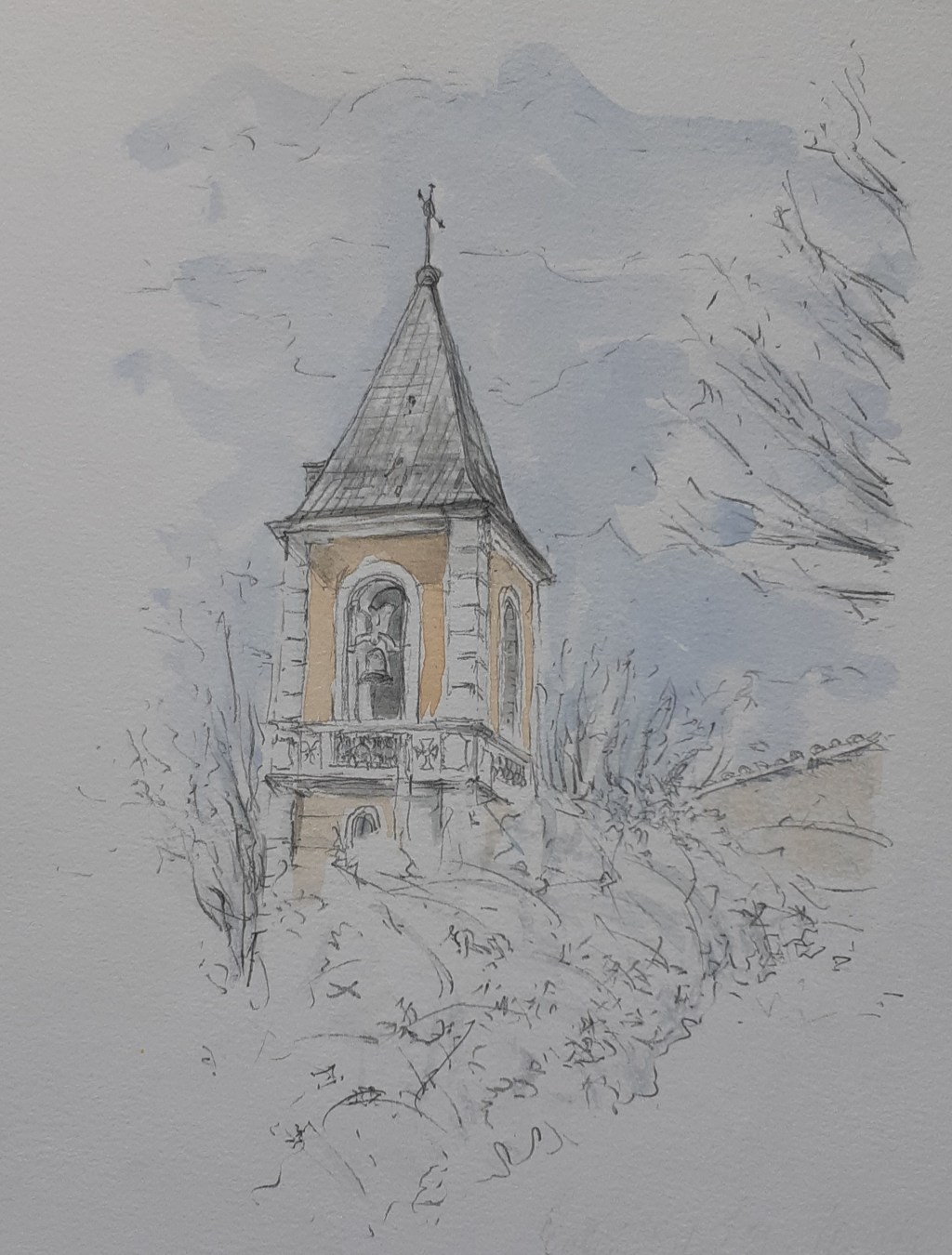 L’église Saint-Dominique, La Treille (sketch&nbsp;#2)