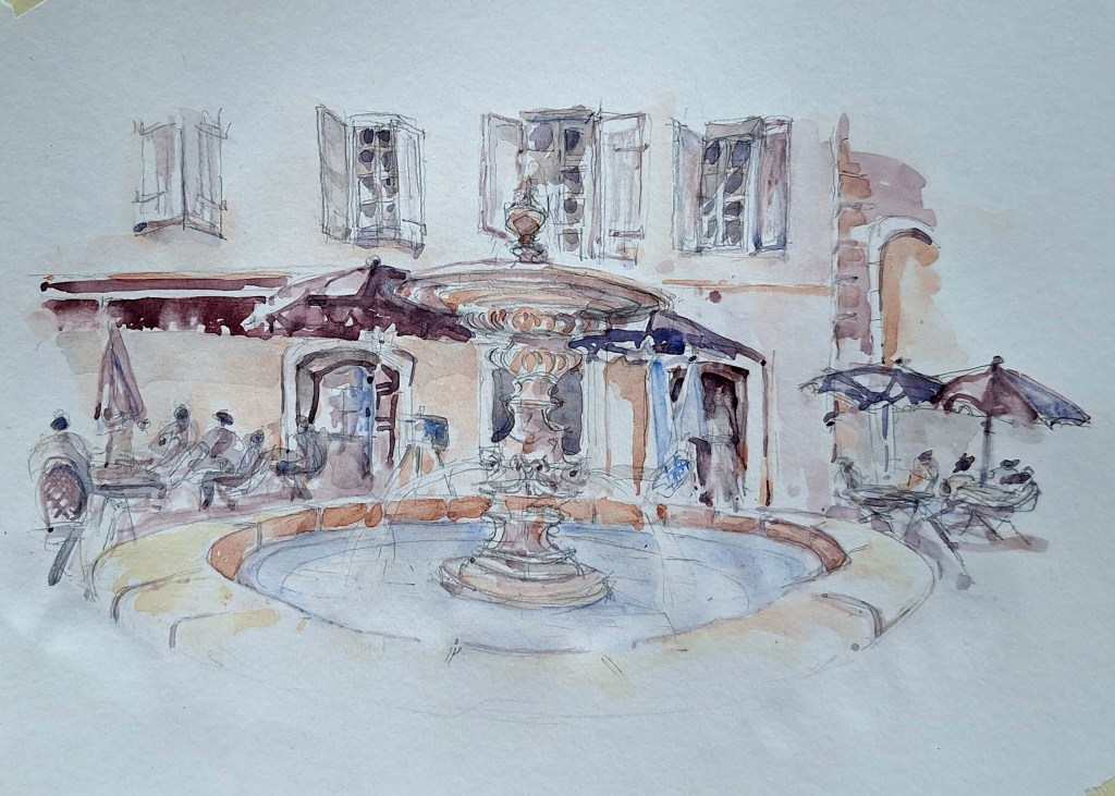 Fountain in Aix centre&nbsp;ville